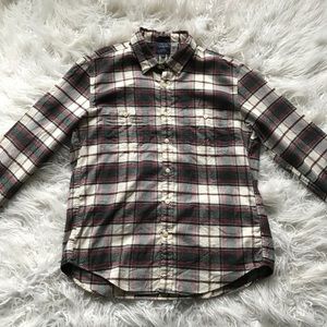 J crew slim fit plaid flannel shirt size XL